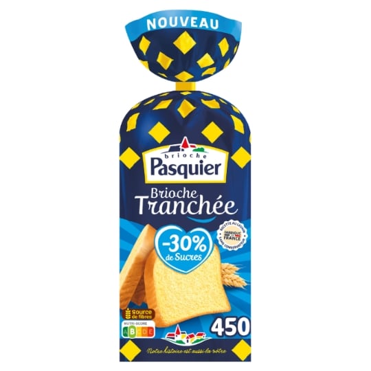 Brioche Tranchée -30% de Sucres PASQUIER