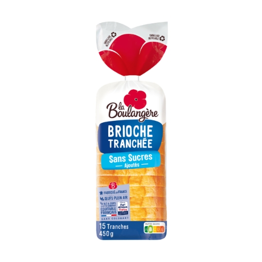 Brioche Tranchée Sans Sucre Ajouté LA BOULANGERE