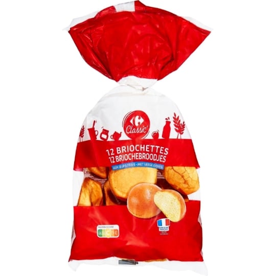 Briochettes aux oeufs frais CARREFOUR CLASSIC'