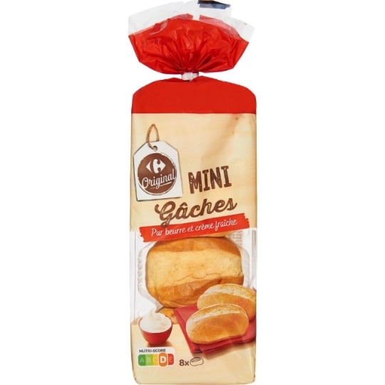 Mini-Gâches pur beurre et crème fraîche CARREFOUR ORIGINAL