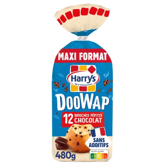 Brioches doowap aux pepites de chocolat sans additifs HARRYS