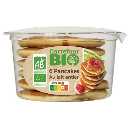 Pancakes  au lait entier Bio CARREFOUR BIO