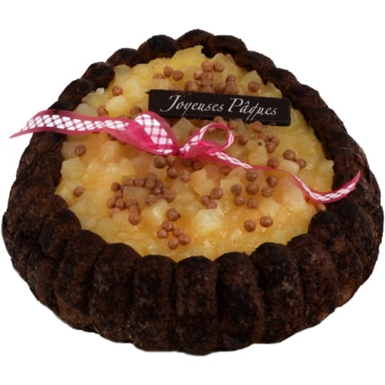 Entremet œuf charlotte poire chocolat 6/8 p