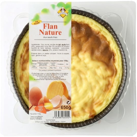 Flan aux œufs frais pur beurre TARTEFRAIS