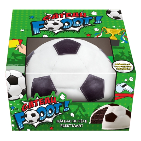Gâteau 3D Ballon de Foot Saveur Chocolat LIGHTBODY EUROPE