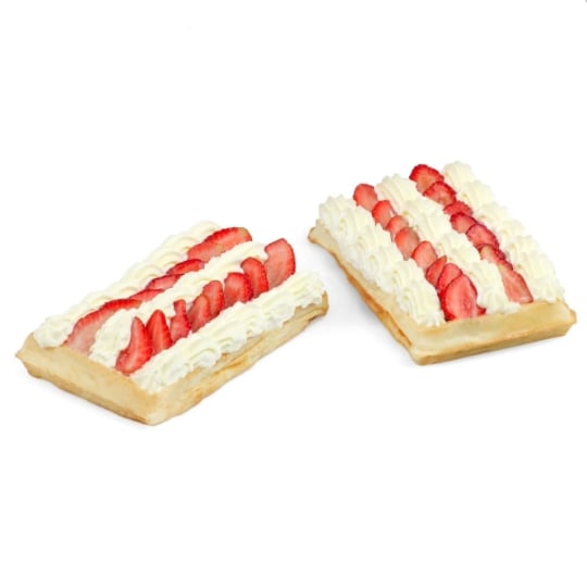 Gaufres chantilly fraise