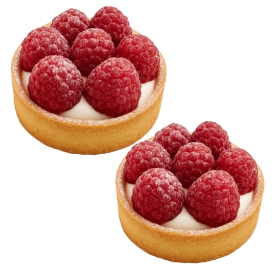 Tartelettes aux Framboises Fraiches