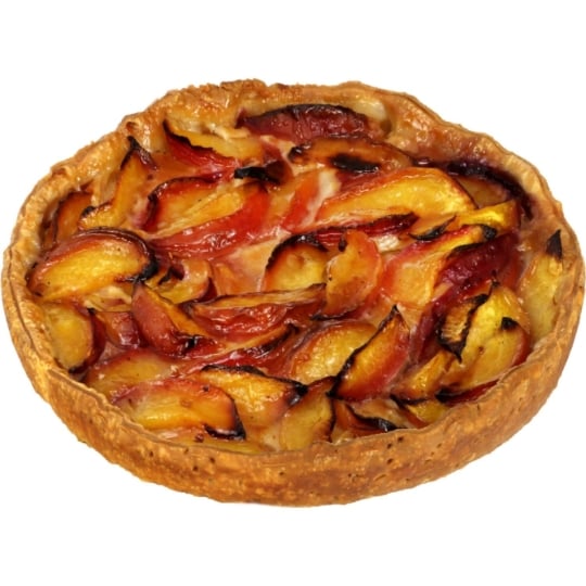 Tarte vergeoise nectarine 6 parts