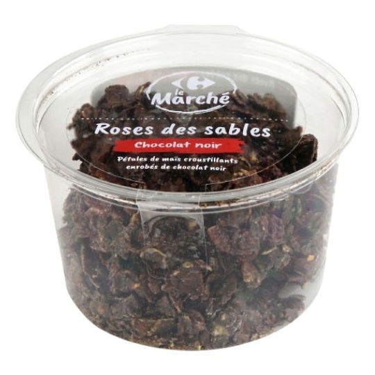 Biscuits roses des sables chocolat noir CARREFOUR