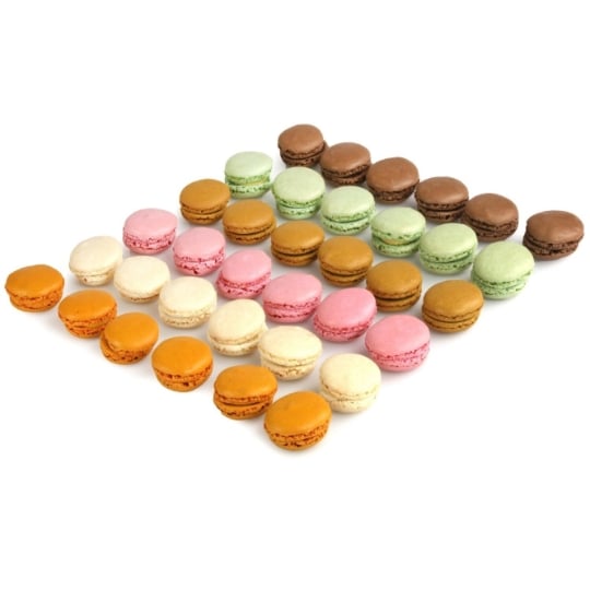 Macarons Assortiment avec Présentoir Sapin