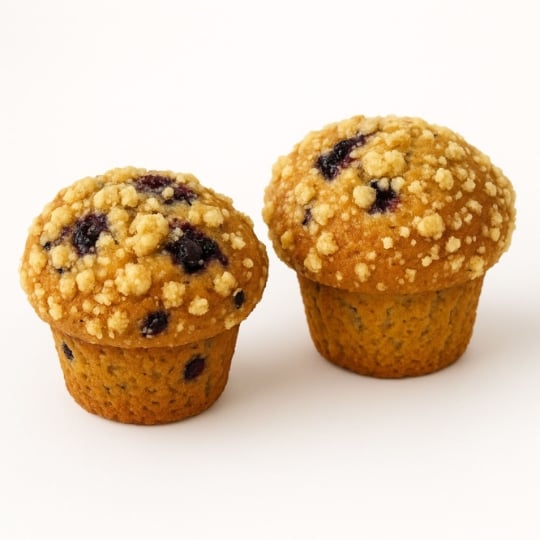 Muffins Fourrés à la Myrtille