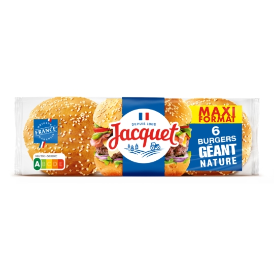 Pain Burger Nature Géant JACQUET
