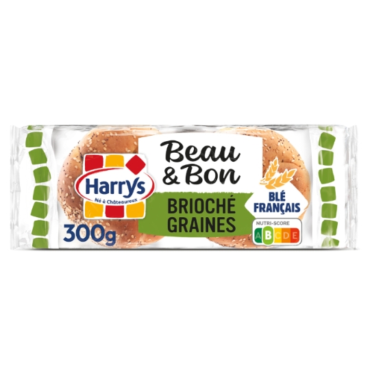 Pain burger beau & bon brioché aux graines sans additifs HARRYS