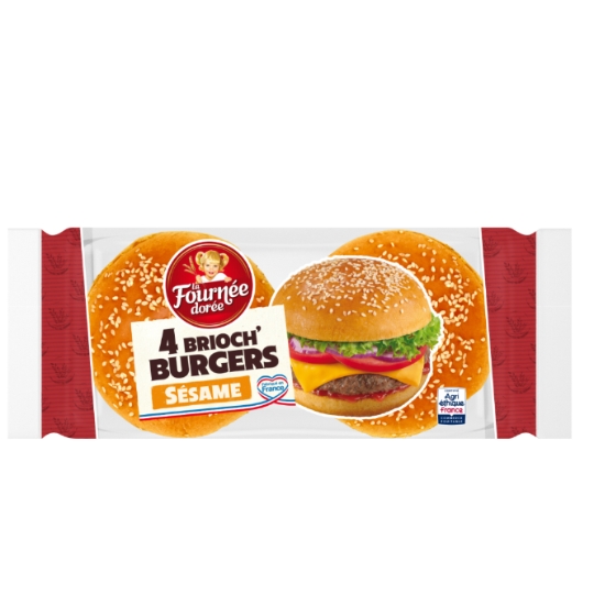 Pain Burger brioché/sésame LA FOURNEE DOREE