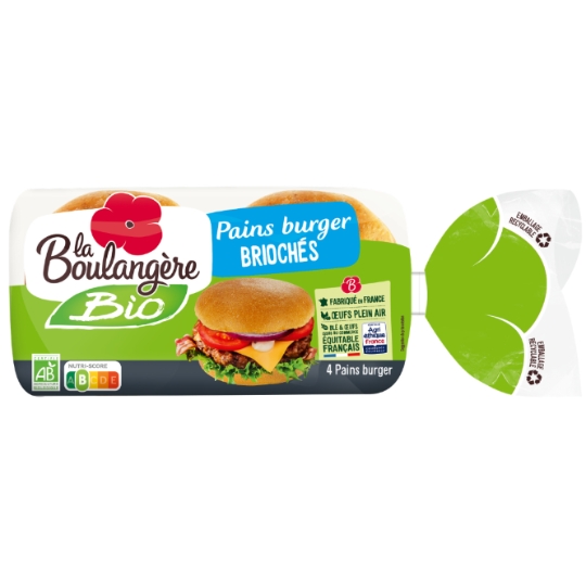 Pains Burger  Briochés Bio LA BOULANGERE