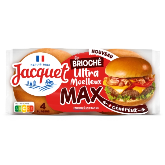 Pain Spécial Brioché pour Hamburger Max JACQUET