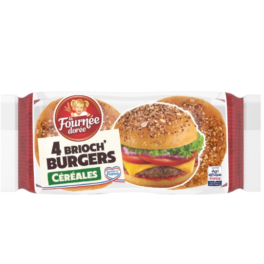 Pain Burger Brioché Céréales LA FOURNEE DOREE