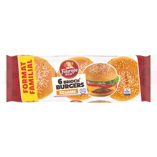 Pains Brioch'Burger Sésame LA FOURNEE DOREE