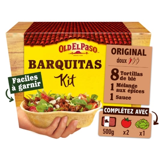 Kit Tacos Barquitas Paprika Oignons OLD EL PASO