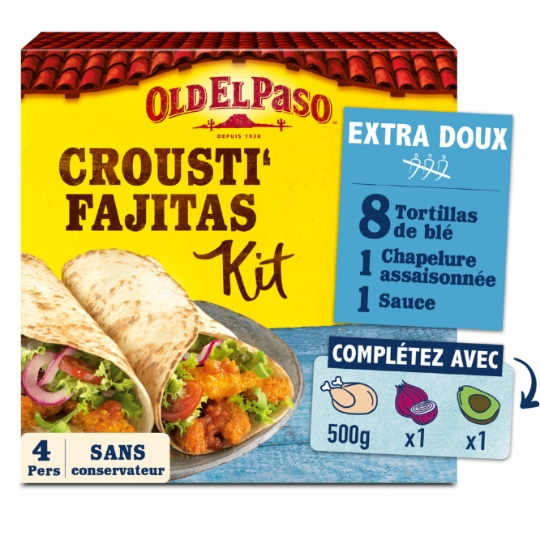 Kit Crousti' Fajitas Extra Doux OLD EL PASO