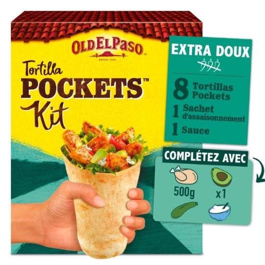 Kit Tortilla Pockets Extra Doux OLD EL PASO