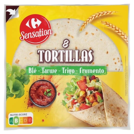 Galettes tortillas de blé à garnir CARREFOUR SENSATION