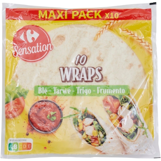 Wraps blé à garnir CARREFOUR SENSATION
