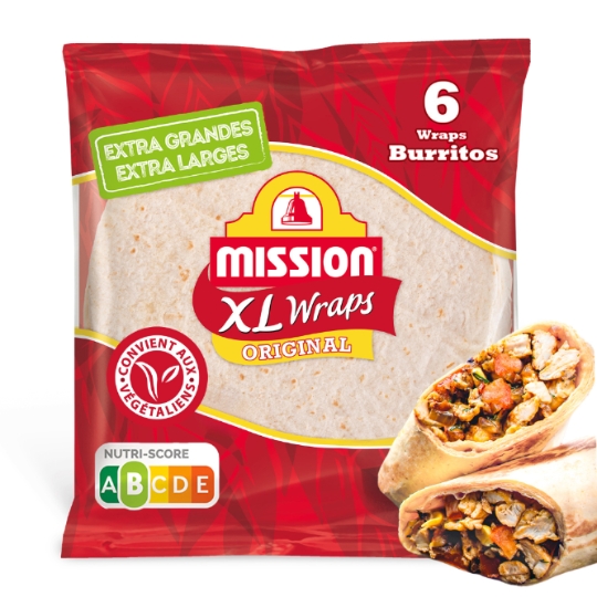 Wraps Blé Nature XL MISSION