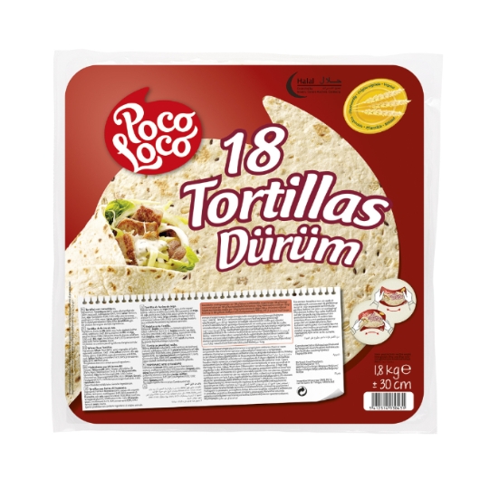Tortillas Wraps nature DURUM POCO LOCO