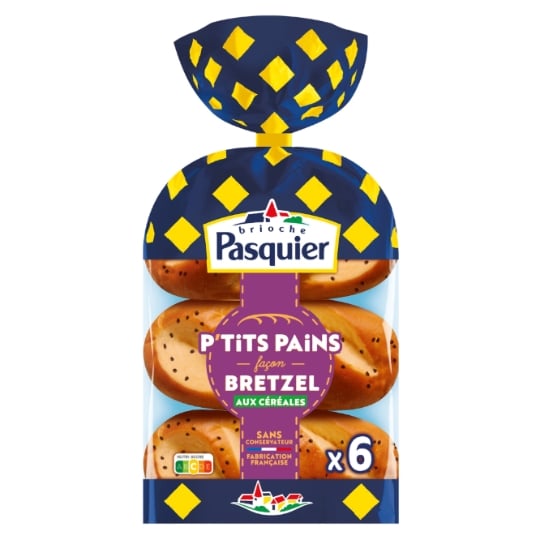 P'tit sandwich façon Bretzel, céréales et pavot PASQUIER