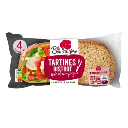 Tartines Bistrot Spécial Campagne LA BOULANGERE