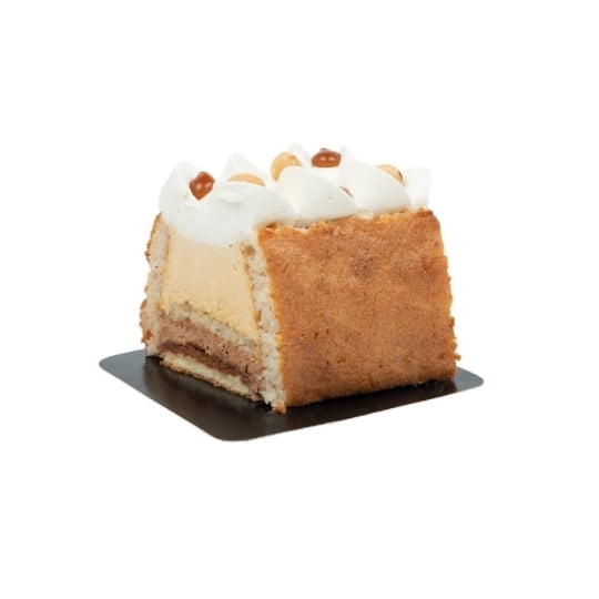 Bûche caramel noisette