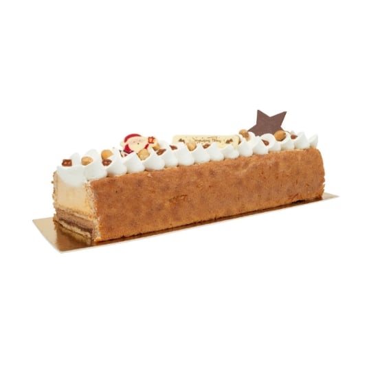 Bûche caramel noisette