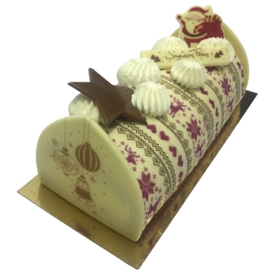 Bûche pomme caramel