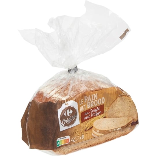 Pain au Seigle Tranché CARREFOUR ORIGINAL