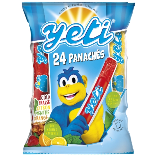 Glaces Tubes à l'Eau Assortiment YETI