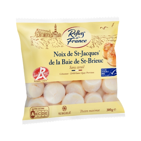 Noix de Saint-Jacques sans corail, MSC et Label Rouge REFLETS DE FRANCE