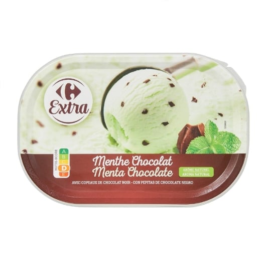 Glace en Bac Menthe Chocolat CARREFOUR EXTRA
