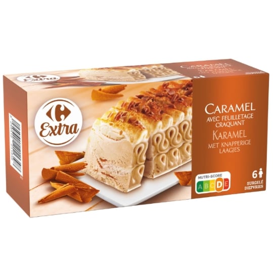 Bûche Glacée Caramel CARREFOUR EXTRA