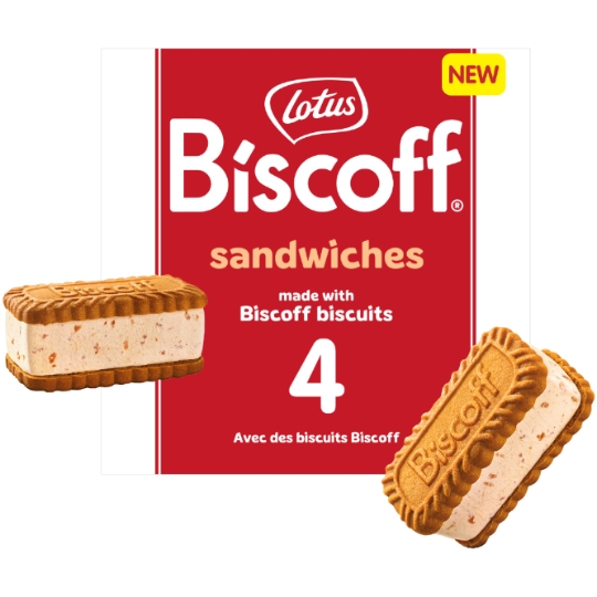 Dessert Glacé Sandwich Vanille Biscuits Caramélisés Biscoff LOTUS
