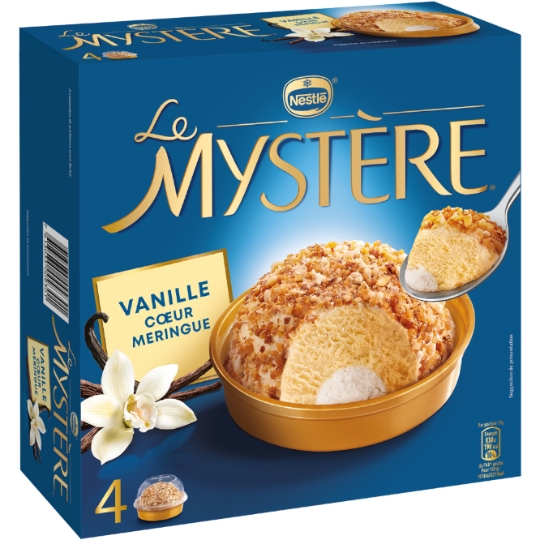 Dessert Glacé Vanille Cœur Meringue le Mystère NESTLE