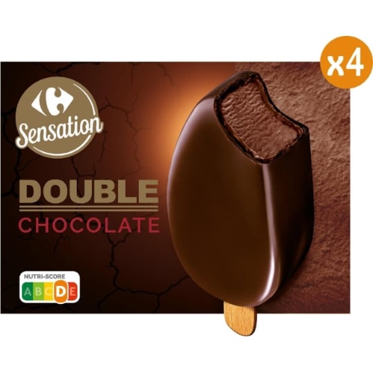 Glaces Bâtonnets Double Chocolat CARREFOUR SENSATION