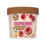 Framboises Enrobées Chocolat Blanc et Lait  CARREFOUR SENSATION