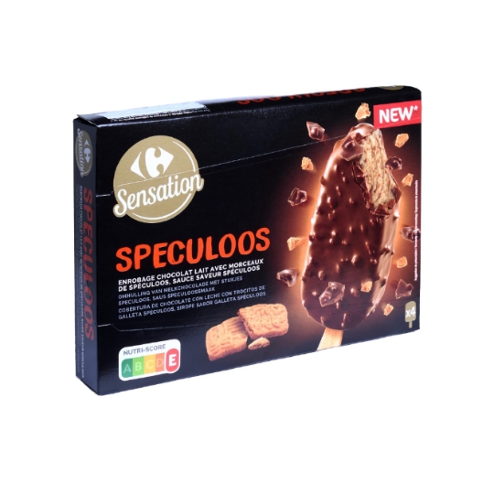 Glaces Bâtonnets Speculoos Chocolat CARREFOUR SENSATION