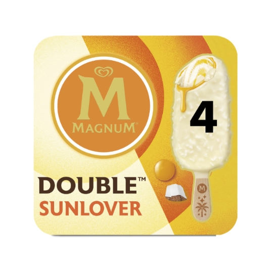 Glaces Bâtonnets Coco Mangue Passion et Chocolat Blanc Sunlover MAGNUM