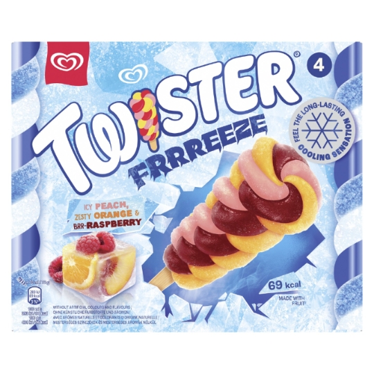 Glaces Bâtonnets à l'Eau Fruits Twister MIKO