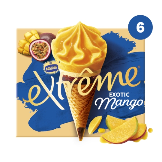 Glaces Cônes Mangue Passion EXTREME