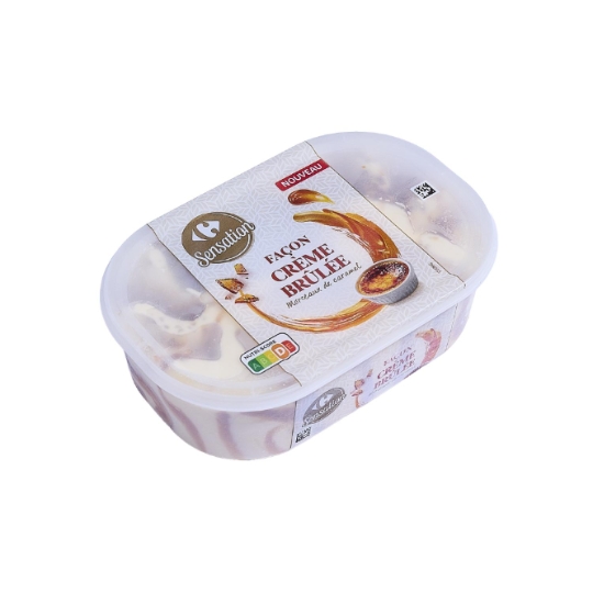 Glace en Bac Crème Brûlée CARREFOUR SENSATION