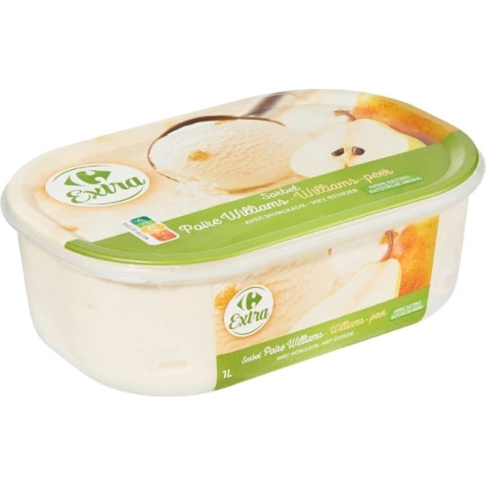 Sorbet en Bac Poire Williams CARREFOUR EXTRA