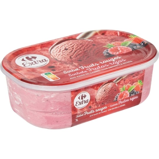 Sorbet en Bac Fruits Rouges CARREFOUR EXTRA